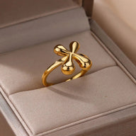 Bague Initiale à Bulles Ajustable Cindella