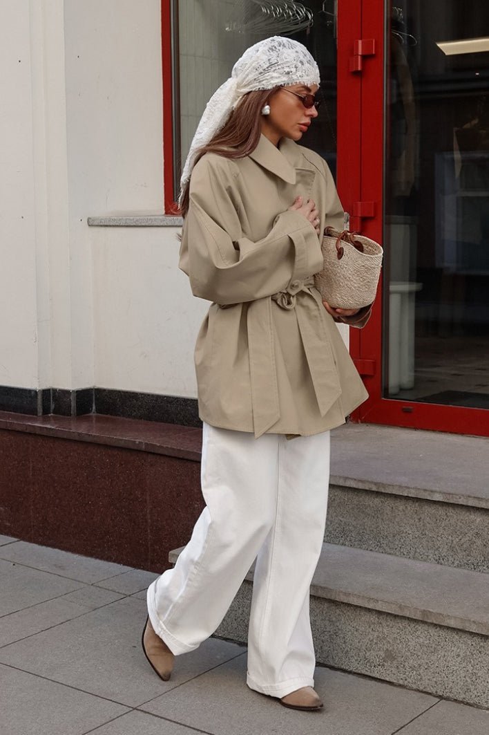 ZEYA - Clara Belted Wrap Trench Coat