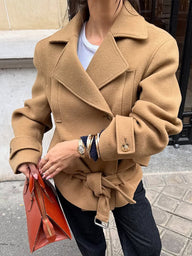 Corinne Belted Short Coat