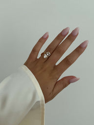 Bague Cressida Twin Zirconia