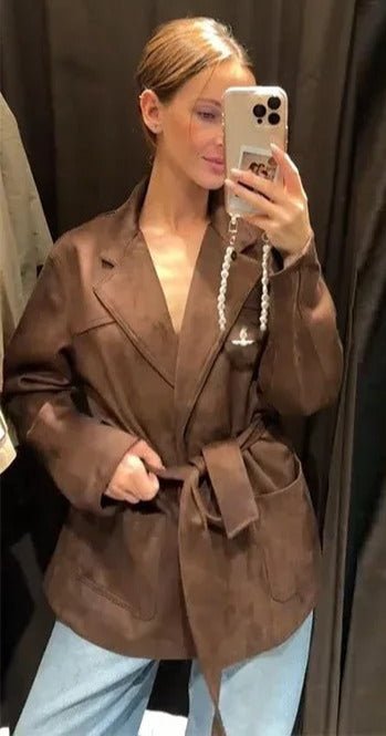 ZEYA - Daisy Suede Blazer