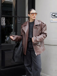 Veste à col revers zippée Darcy