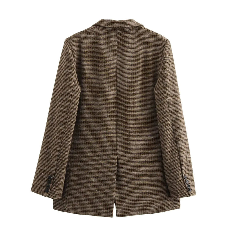 ZEYA - Delphine Houndstooth Blazer