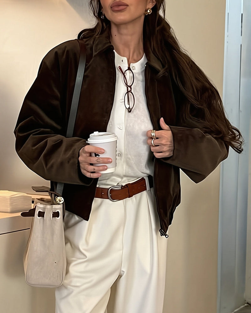ZEYA - Denise Corduroy Bomber Jacket