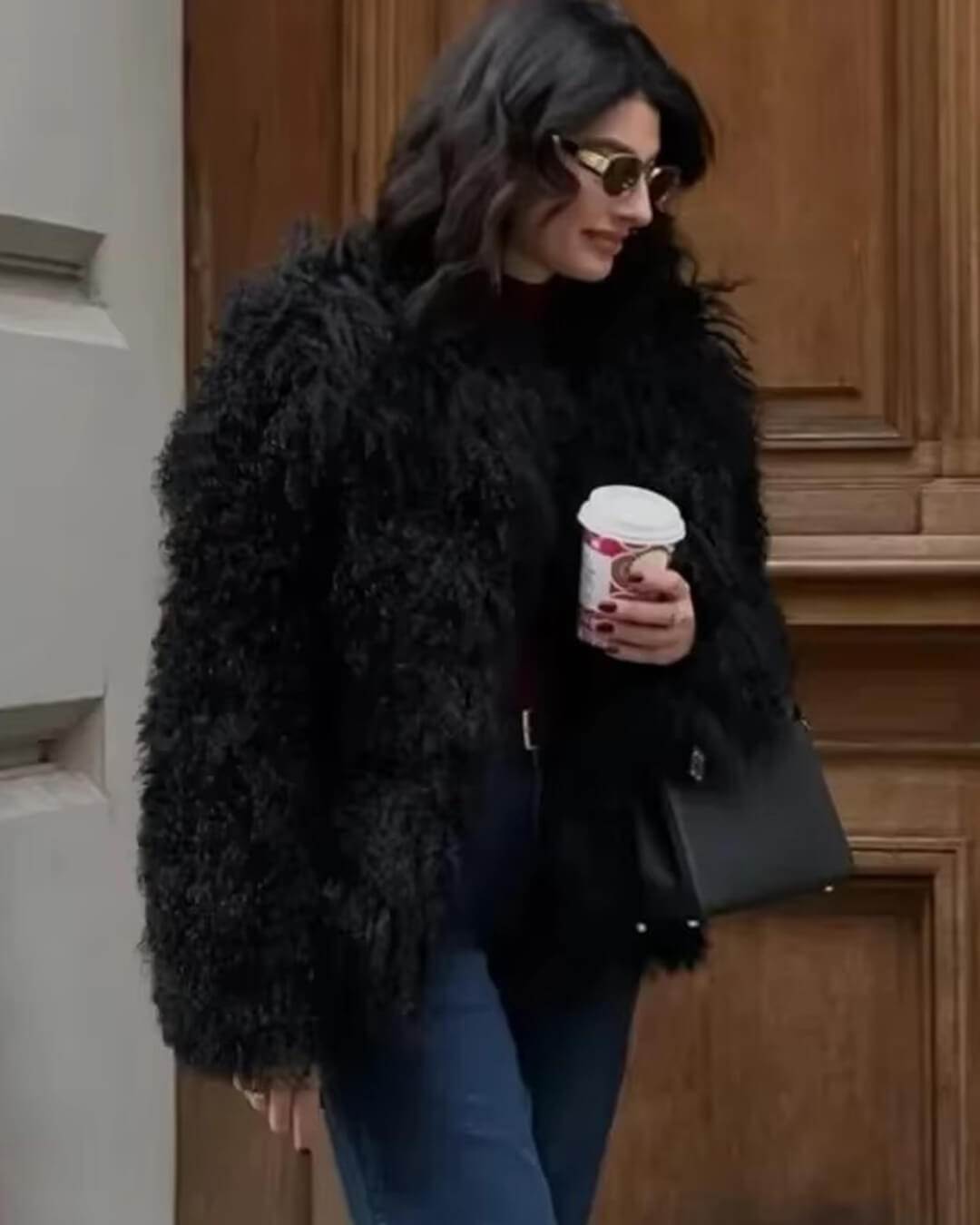 ZEYA - Diana Fluffy Cropped Faux Fur Coat