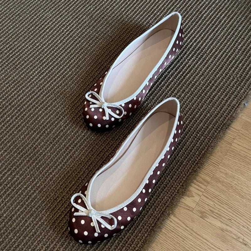 ZEYA - Diana Polka Dot Ballet Flats
