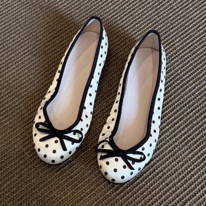 ZEYA - Diana Polka Dot Ballet Flats