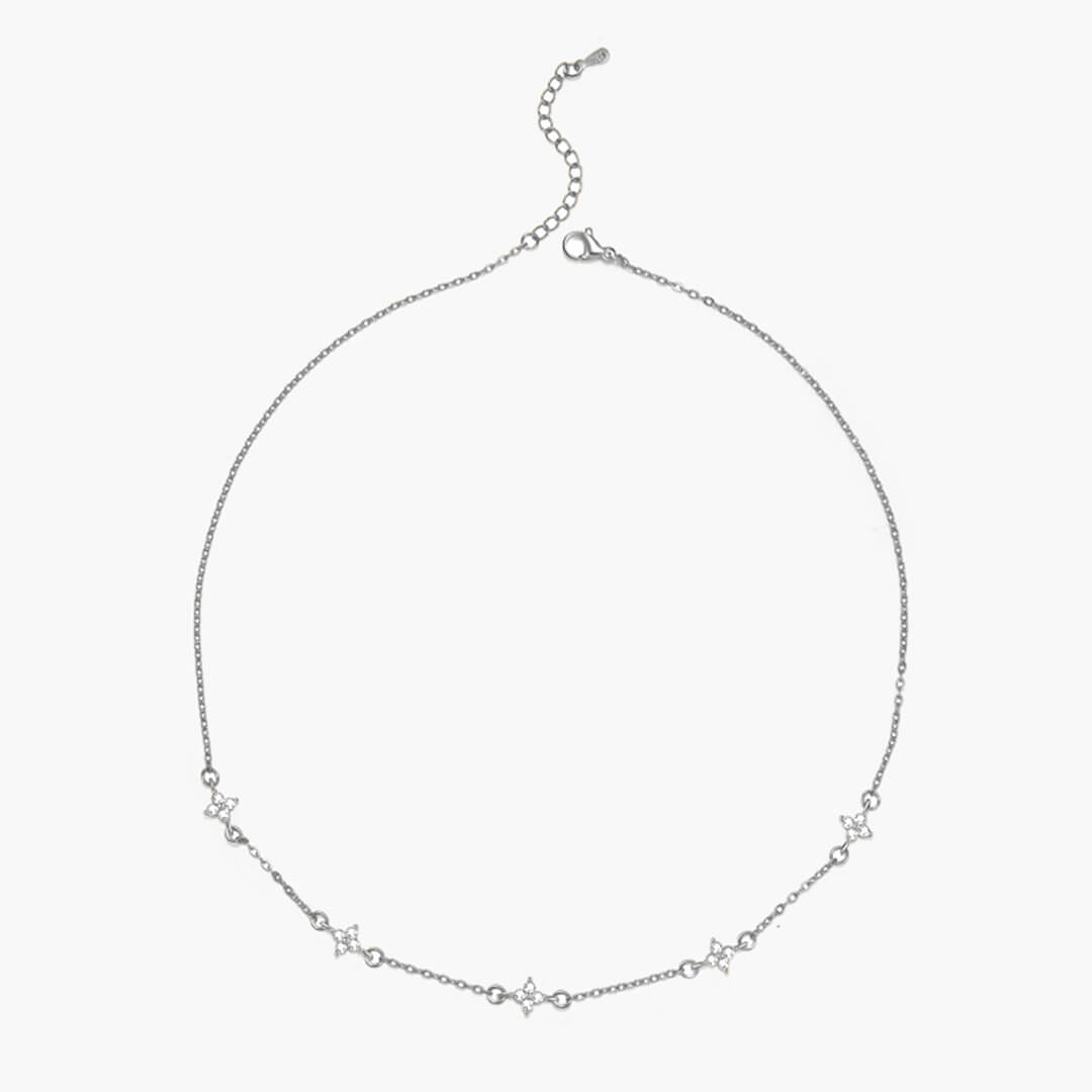 ZEYA - Dina Flower Zirconia Necklace