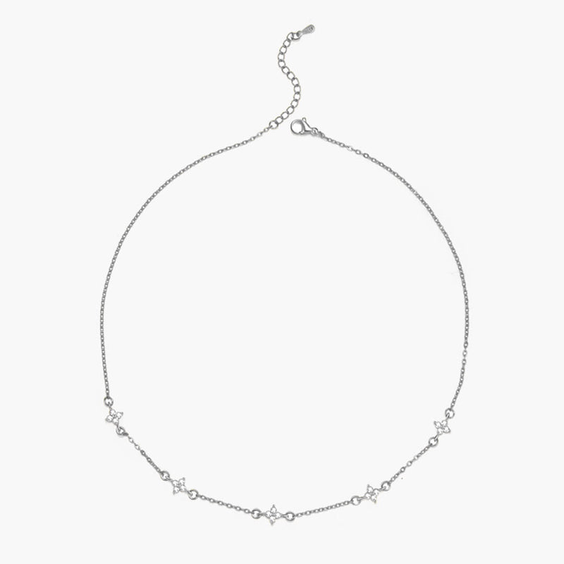ZEYA - Dina Flower Zirconia Necklace