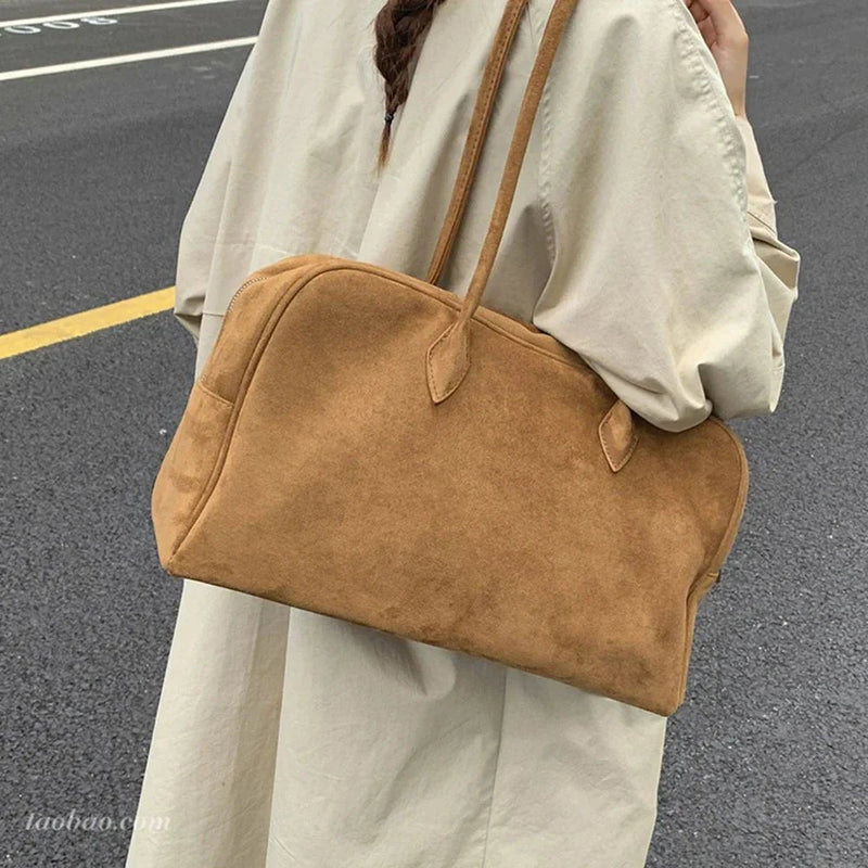ZEYA - Dominica Suede Shoulder Bag