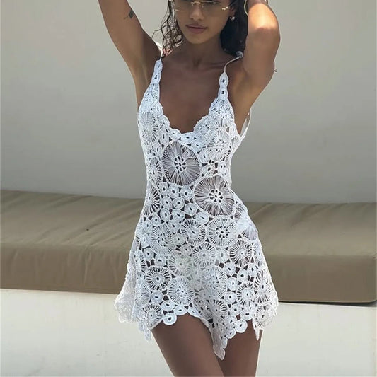 ZEYA - Elaine Crochet Beach Cover-Up Dress