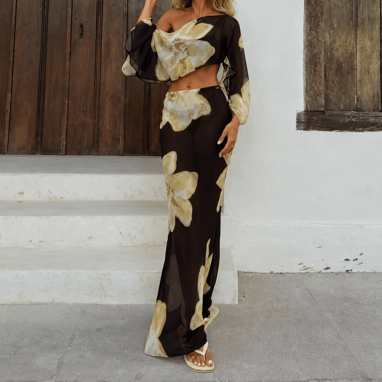 ZEYA - Elena Floral Maxi Skirt Set
