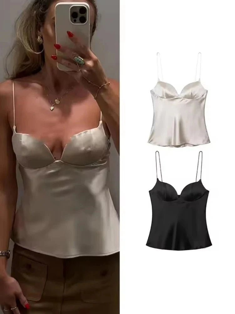 ZEYA - Elizabeth Satin Sling Top