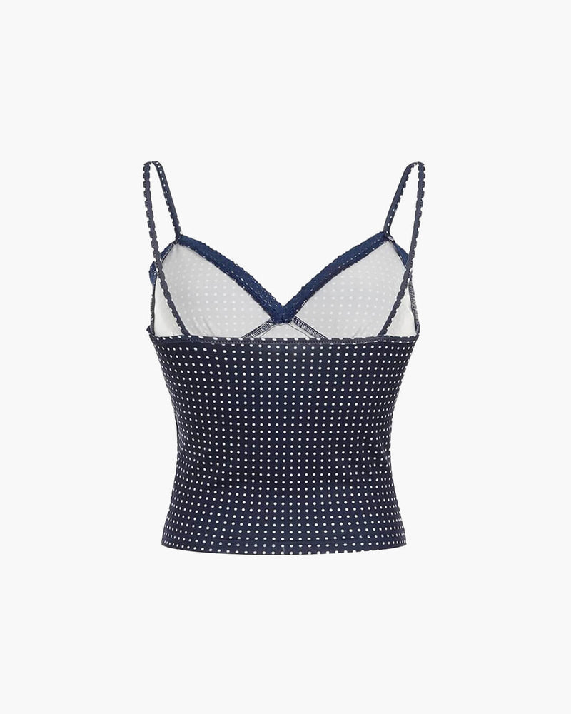 ZEYA - Ellaine Polka Dot Crop Top