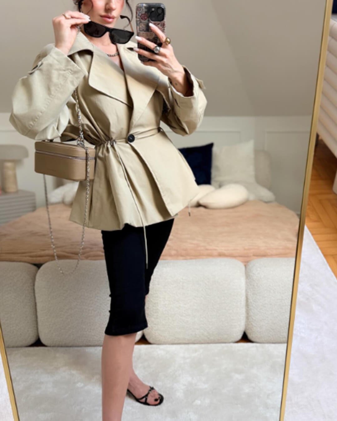 ZEYA - Ellen Lapel Collar Trench Coat