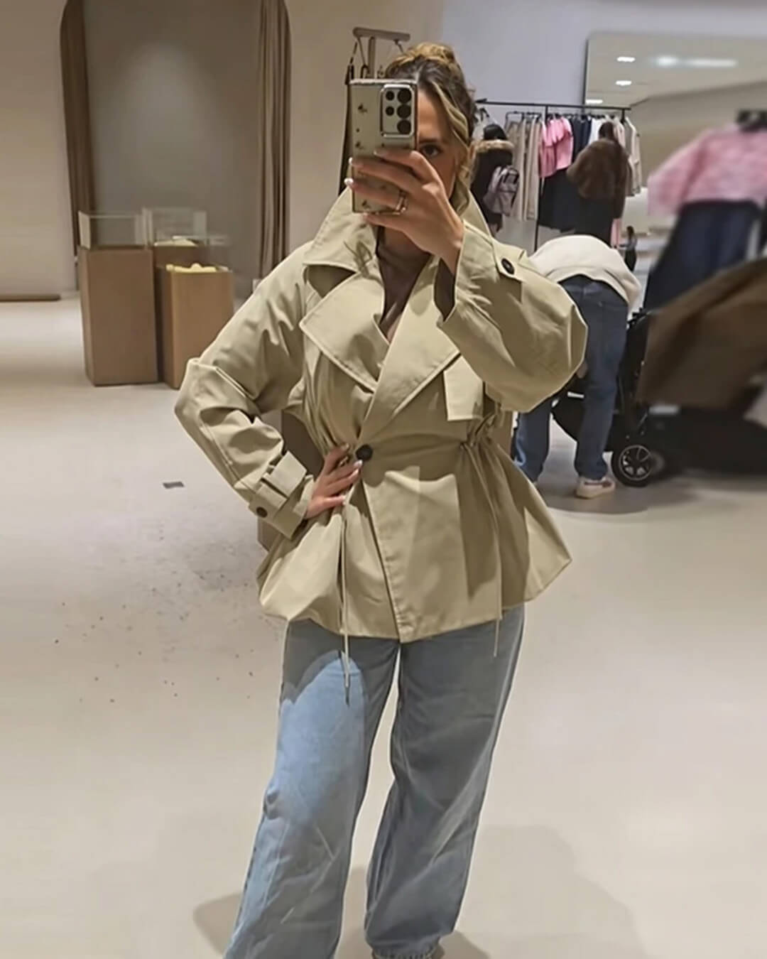 ZEYA - Ellen Lapel Collar Trench Coat