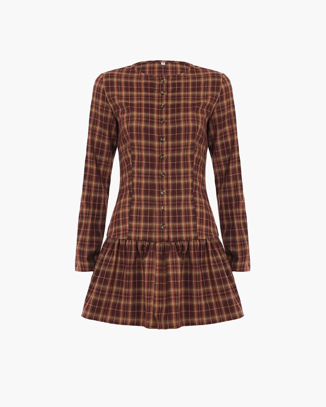 ZEYA - Ellie Long Sleeve Plaid Mini Dress