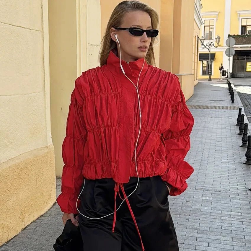 ZEYA - Ellie Ruched Zip Jacket