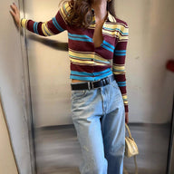 Ellie Striped Knit Cardigan
