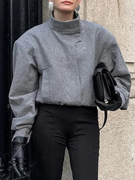 Ellyse Stand Collar Short Jacket