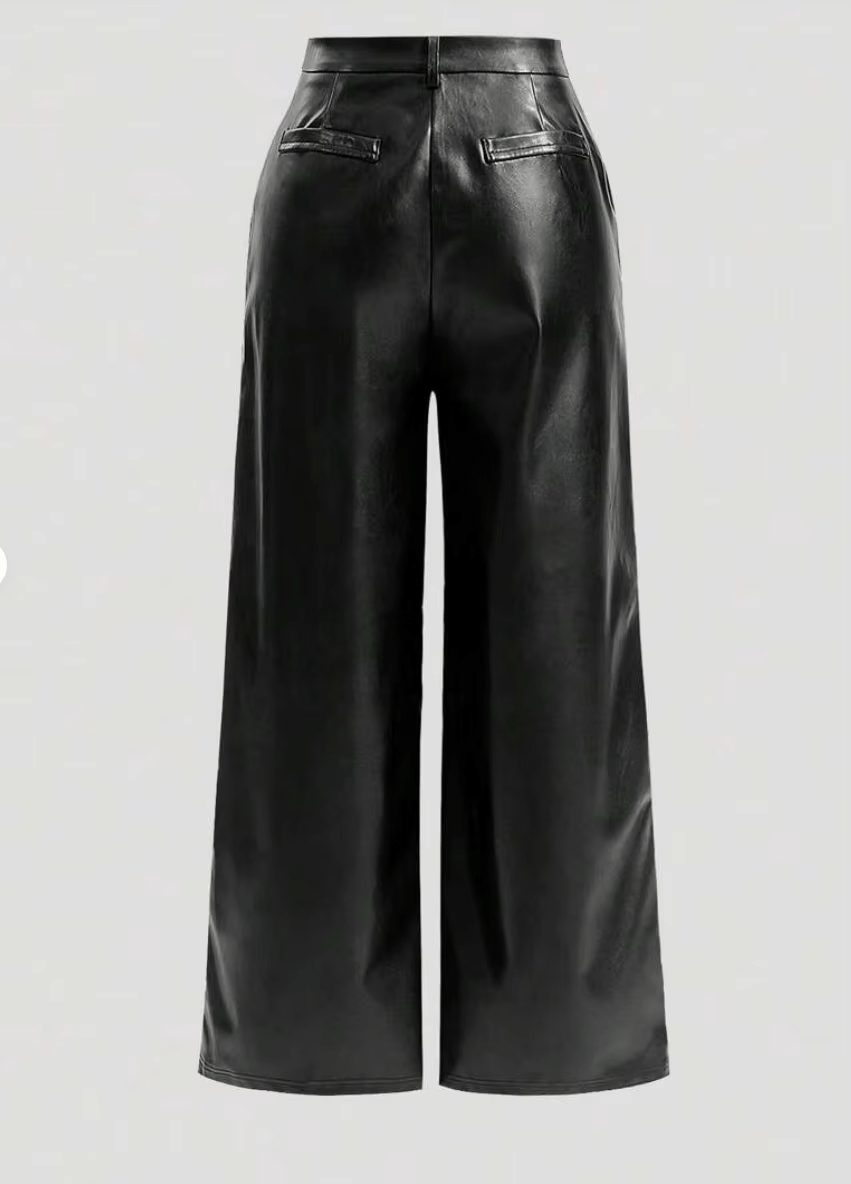 ZEYA - Eloise Faux Leather Flare Pants