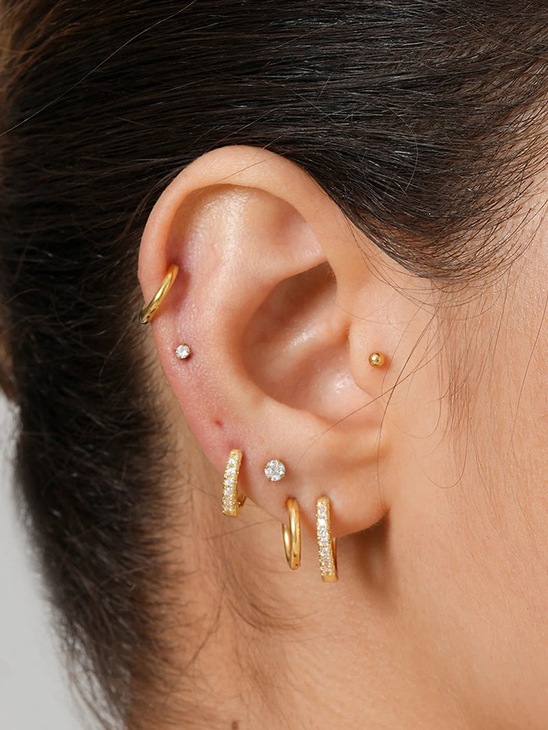 ZEYA - Emma Earring Hoop Set 10pcs