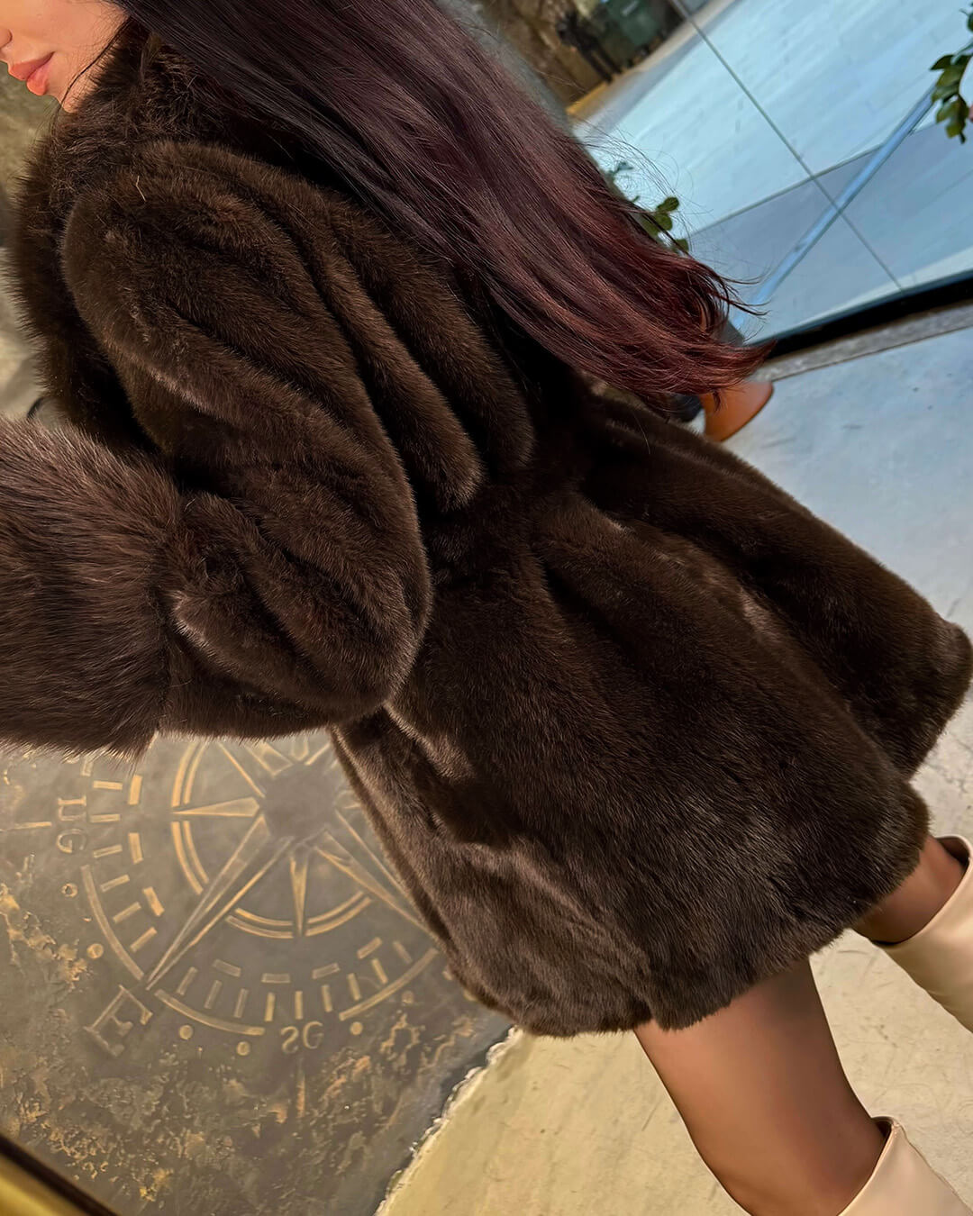 ZEYA - Eva Belted Faux Fur Coat