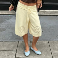 Shorts culotte larges en maille Evelyn