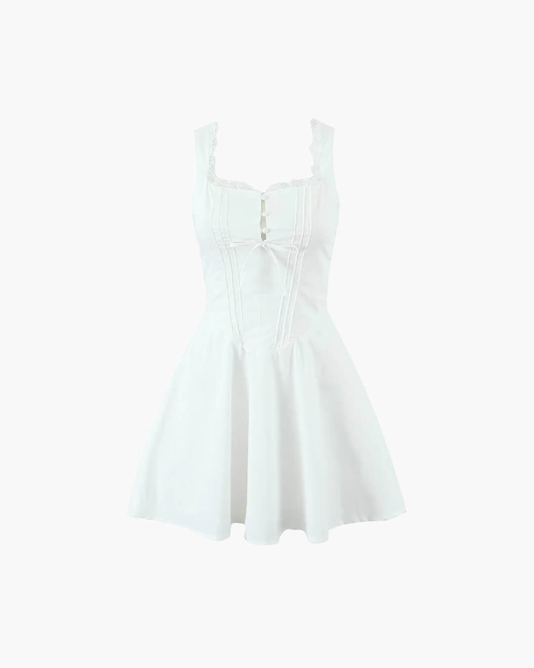 ZEYA - Evelyn Lace-Up Back Mini Dress