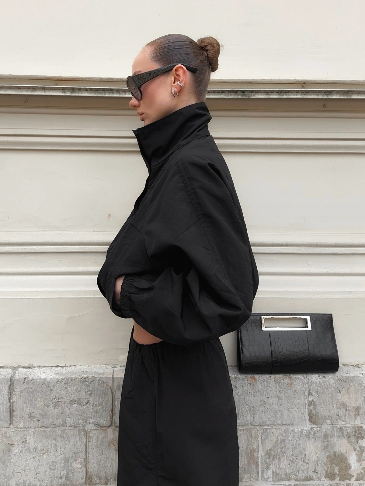 ZEYA - Fiona Funnel Neck Windbreaker Jacket