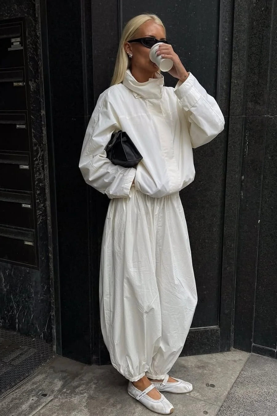 ZEYA - Fiona Funnel Neck Windbreaker Jacket