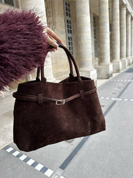 Fiona Faux Suede Crossbody Bag