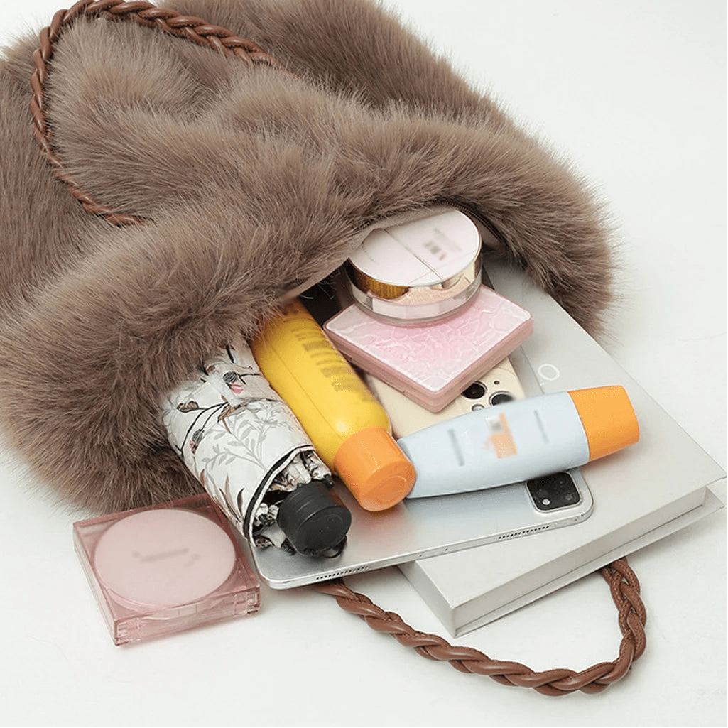 ZEYA - Frances Faux Fur Tote Bag