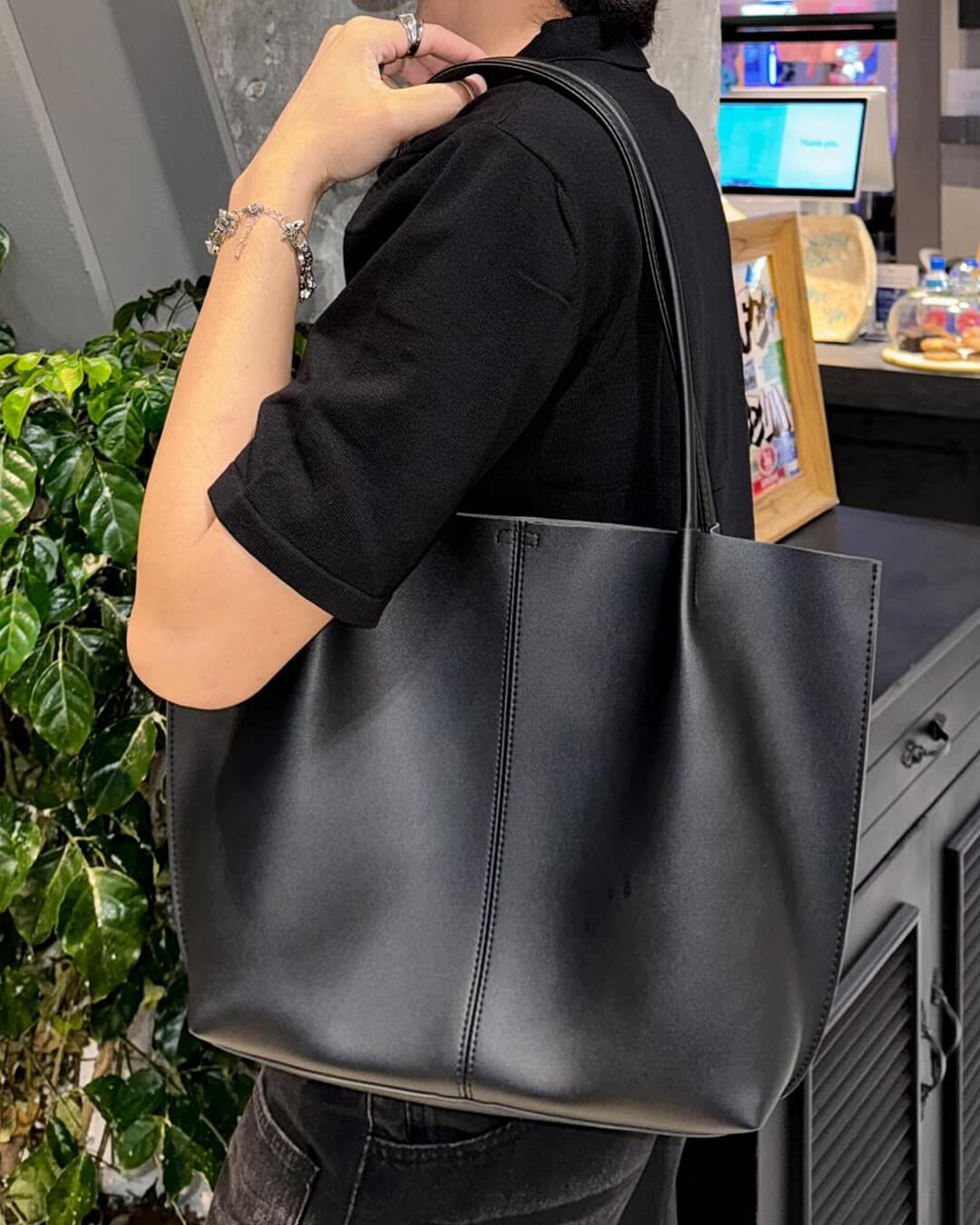 ZEYA - Francesca Faux Leather Tote Bag