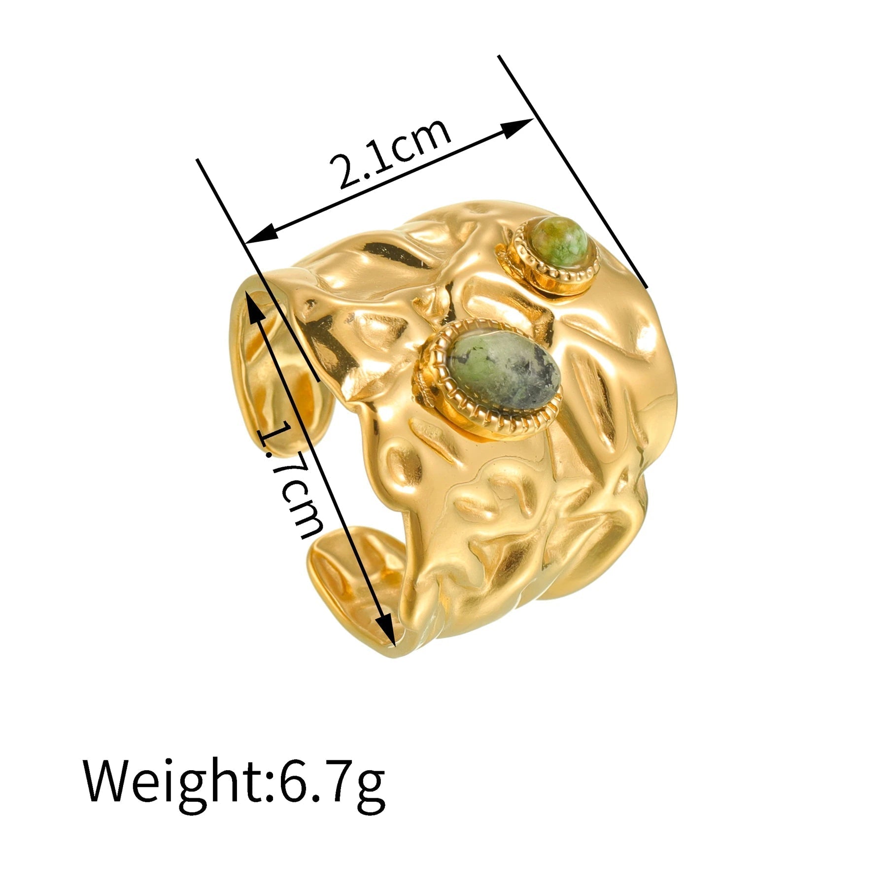 ZEYA - Gemma Chunky Detail Ring