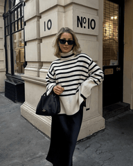 Gisela Striped Turtleneck Sweater