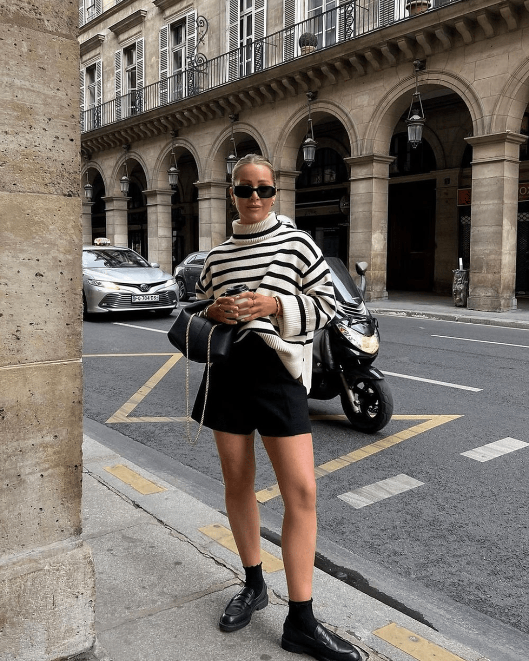 ZEYA - Gisela Striped Turtleneck Sweater