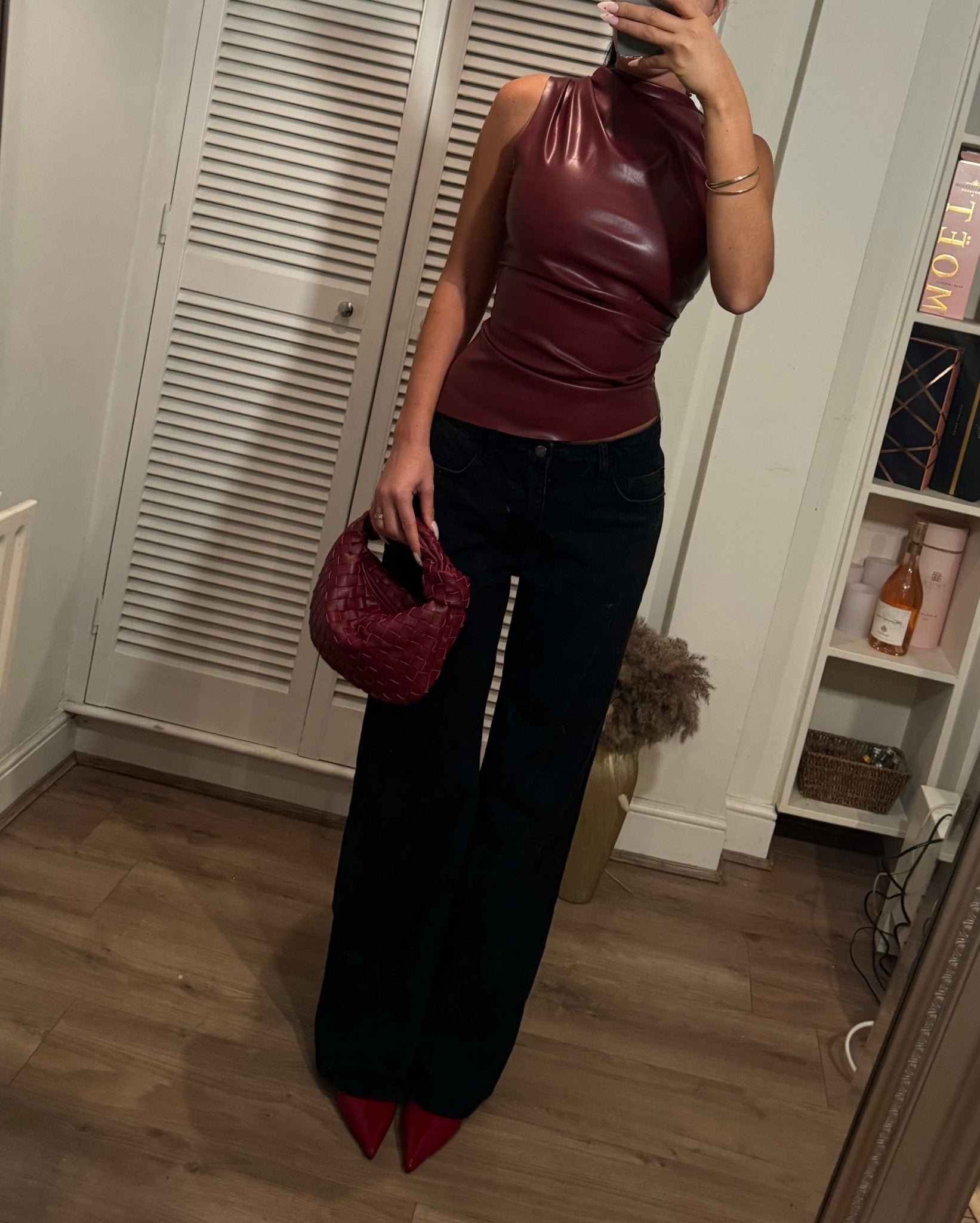 ZEYA - Hetty Faux Leather Tank Top