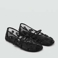 Lily Ballet Flat Mesh Mary Jane Shoes