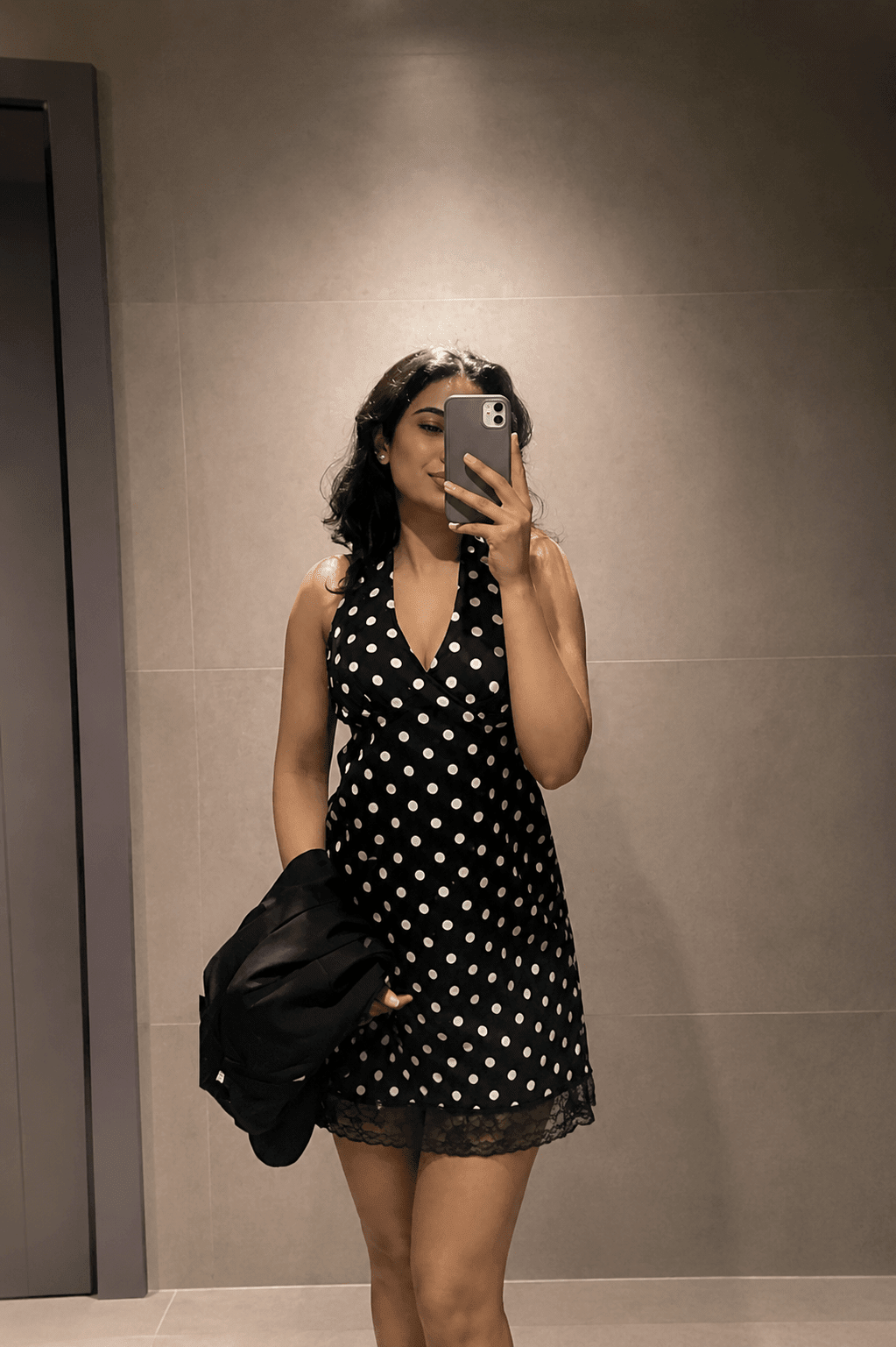 ZEYA - Isabel Backless Polka Dot Mini Dress