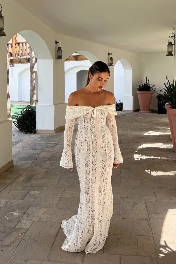 ZEYA - Ivy Off-Shoulder Lace Maxi Dress