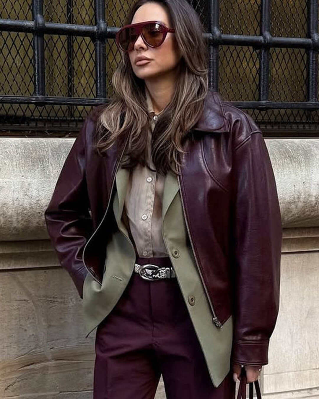 ZEYA - Jade Faux Leather Lapel Jacket