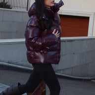 Jade Shiny Puffer Jacket