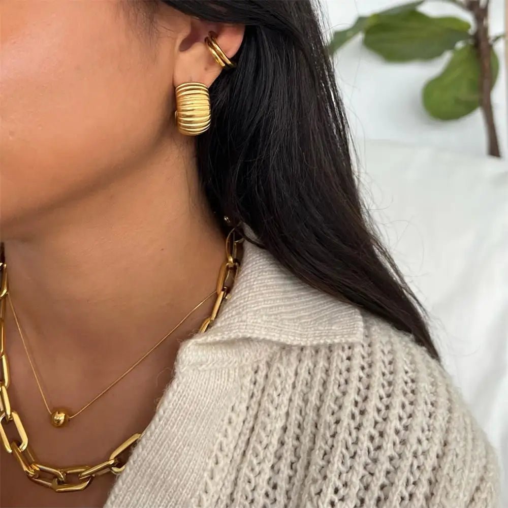 ZEYA - Jaime Chunky Hoop Earrings