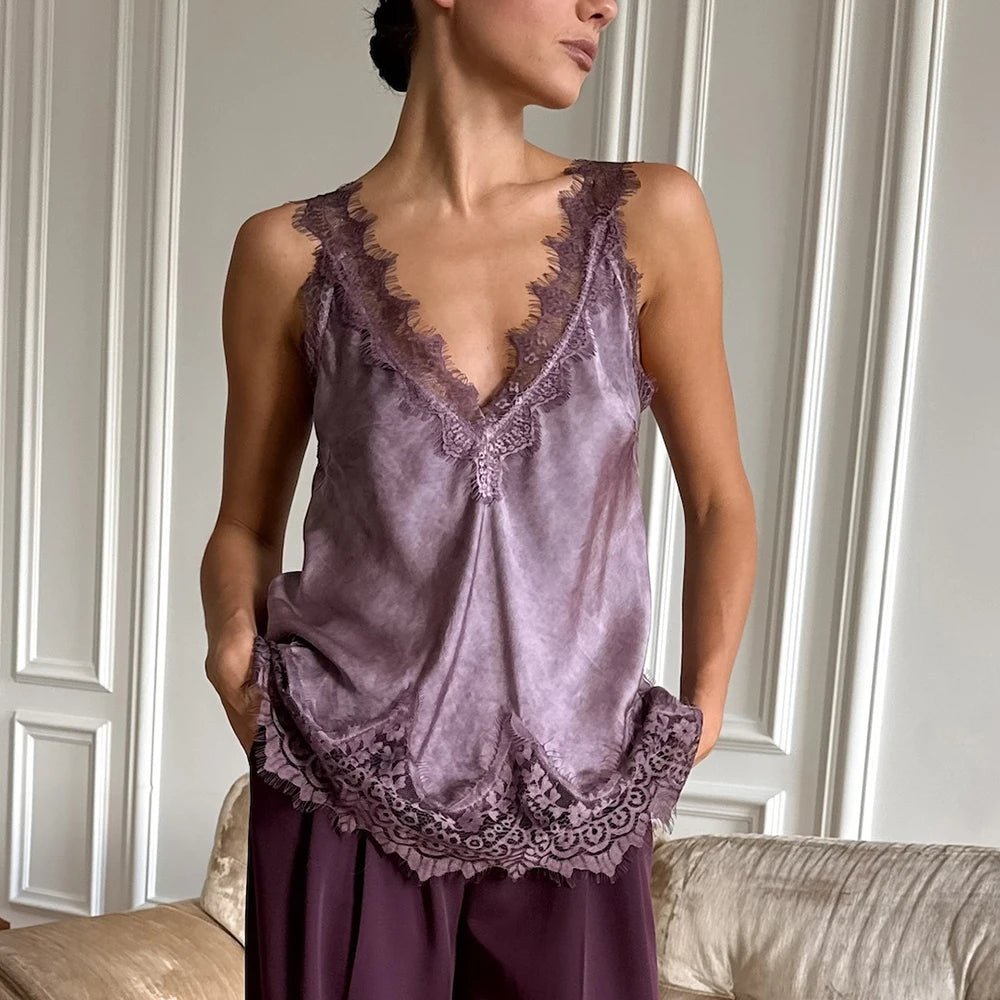 ZEYA - Janet Lace Hem Cami Top