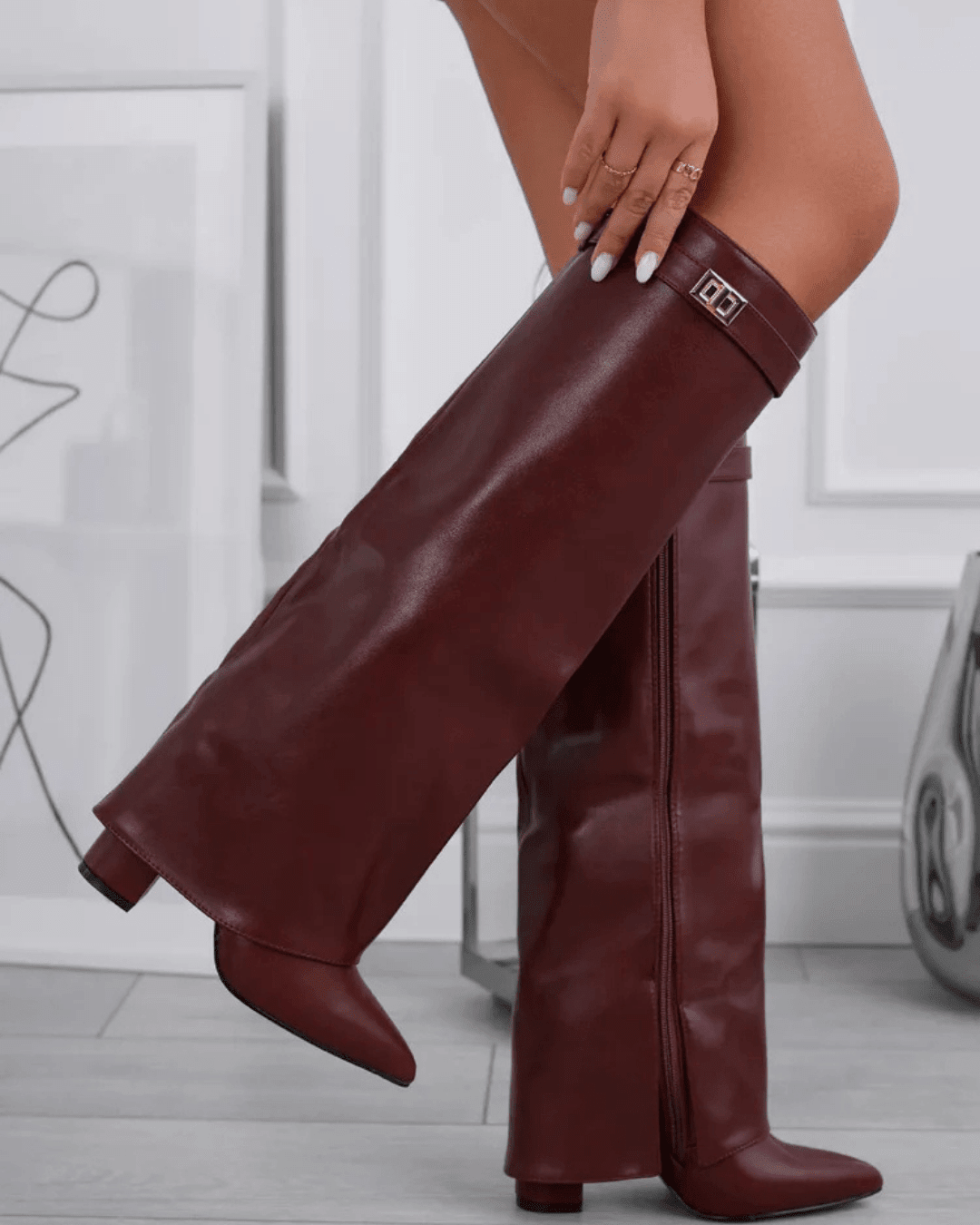 ZEYA - Jasmin Leather Lace-Up Boots