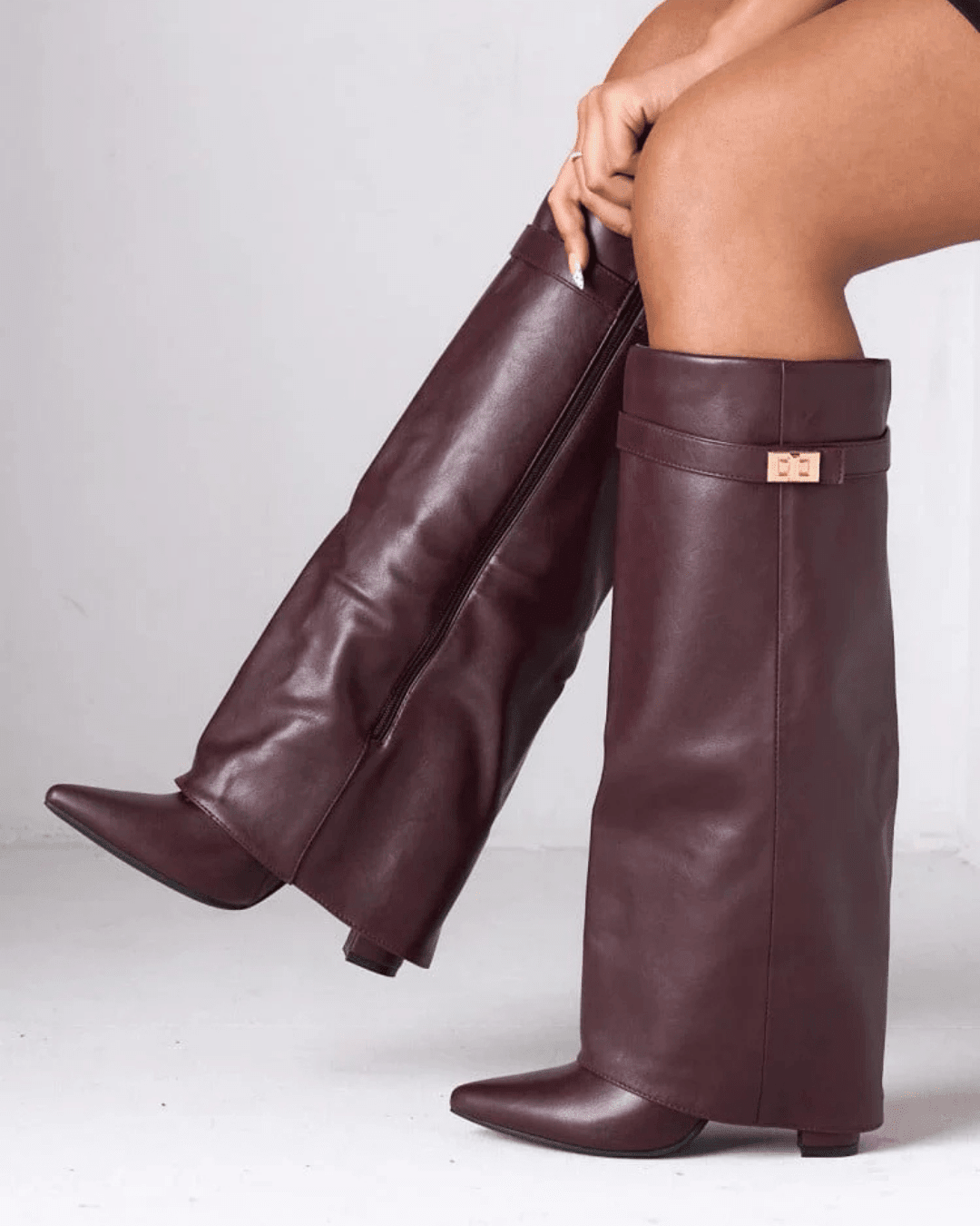 ZEYA - Jasmin Leather Lace-Up Boots