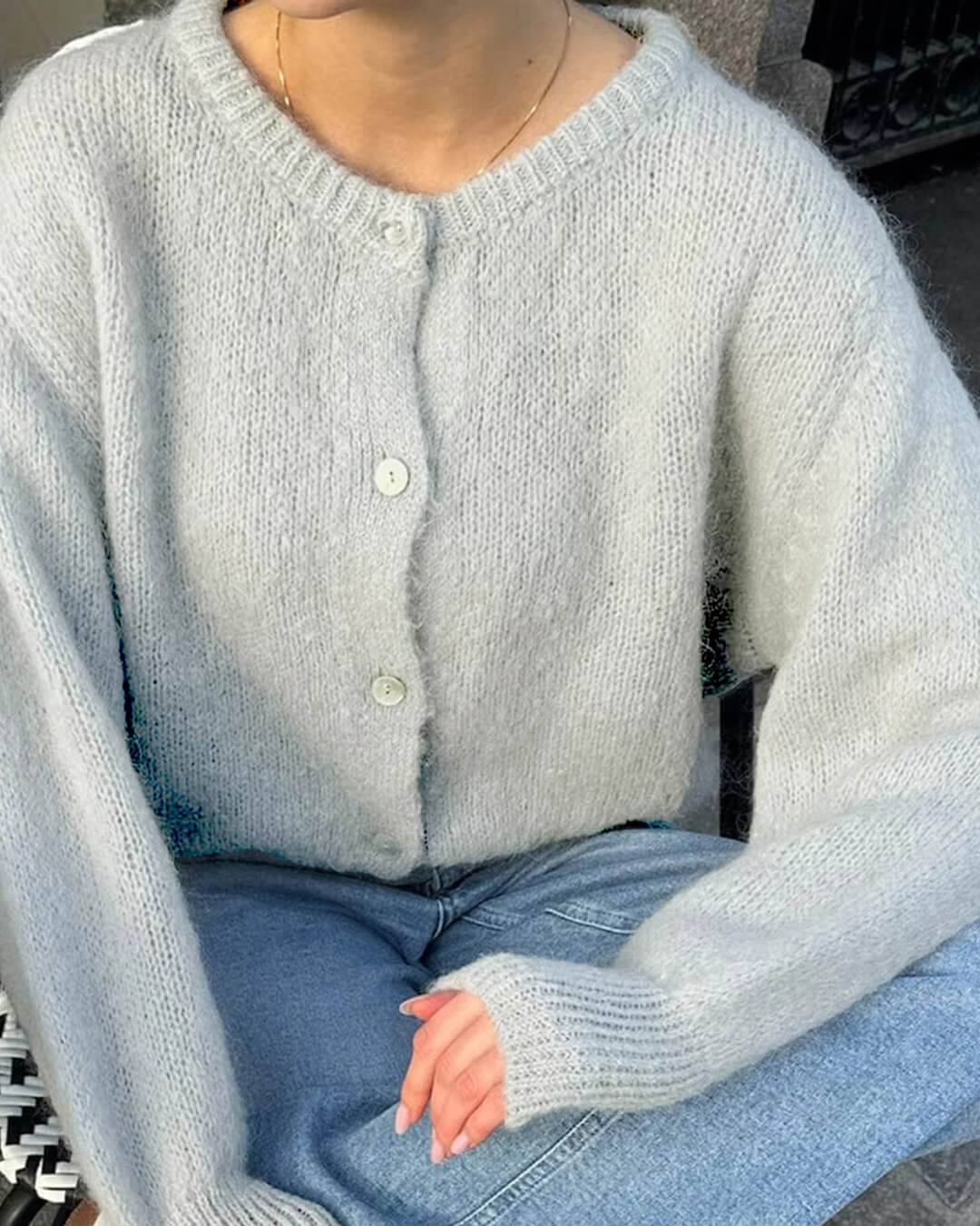 ZEYA - Jasmine Fuzzy Knit Cardigan