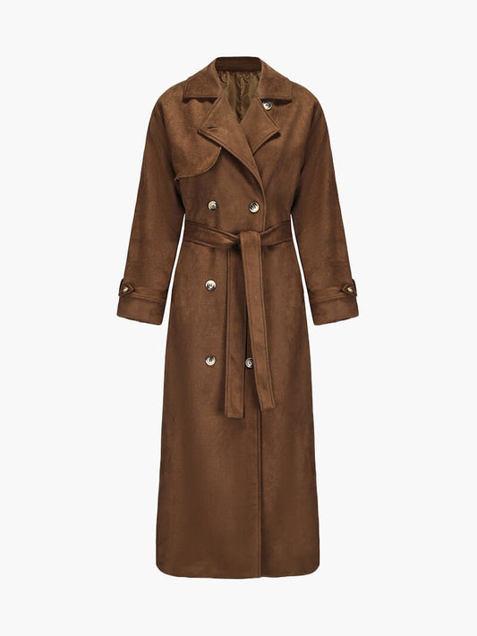 ZEYA - Jenna Faux Suede Trenchcoat