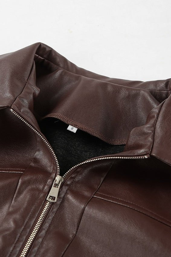 ZEYA - Jenny Vintage Faux Leather Jacket